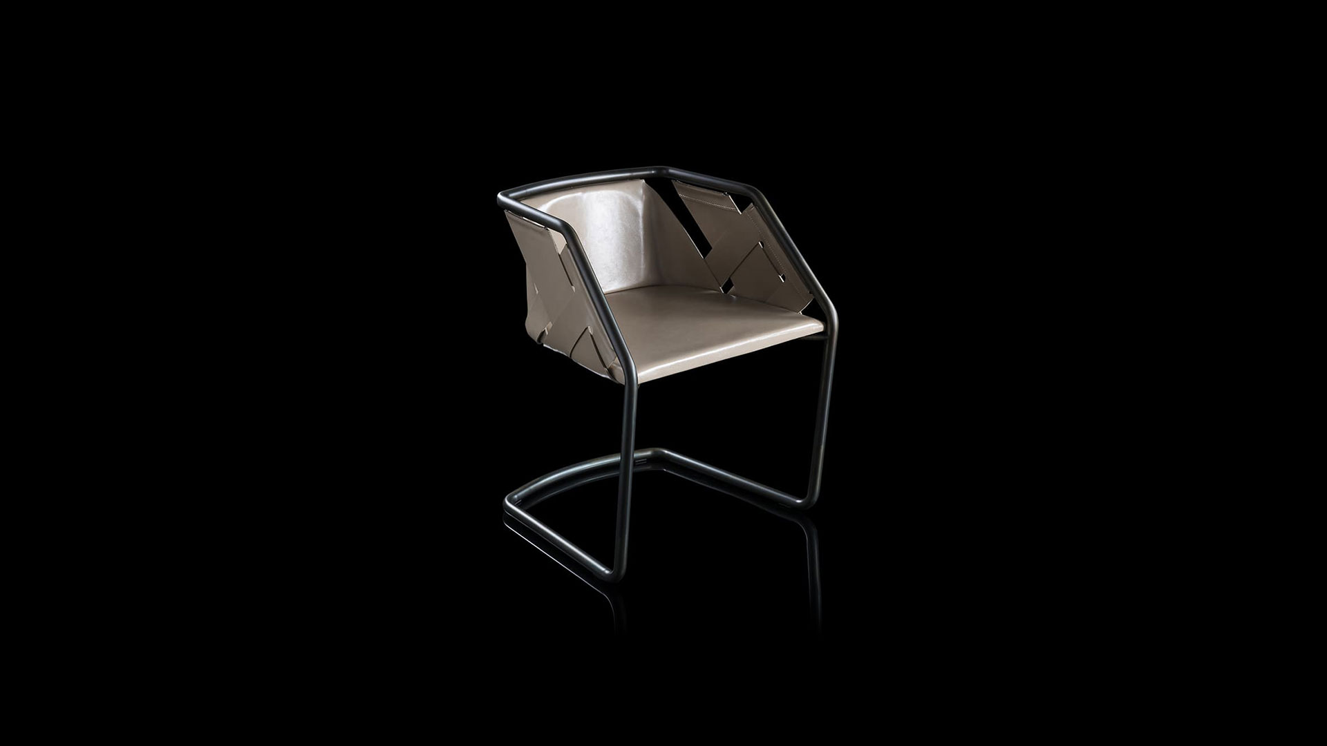 Leather Metal Chair Strip | Henge